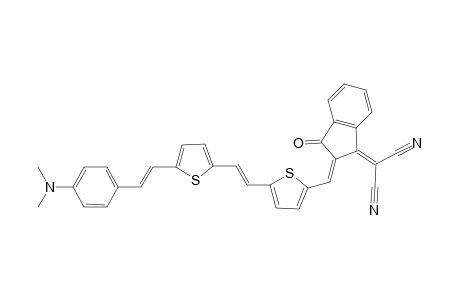 (E)-1-[2-(3-Dicyanomethylene-1-indanon-2-ylidenemethyl)-5-thienyl]-2-[2(E)-(4-N,N-dimethylaminobenzylidenemethyl)-5-thienyl]ethene