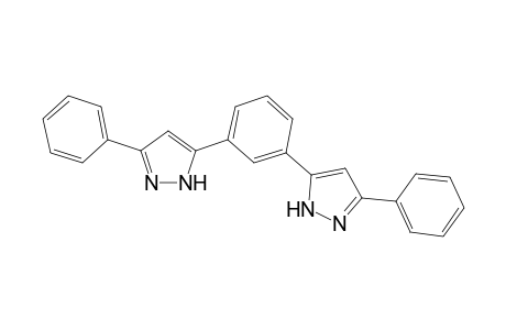 5-Phenyl-3-[3-(5-phenyl-1H-pyrazol-3-yl)phenyl]-1H-pyrazole