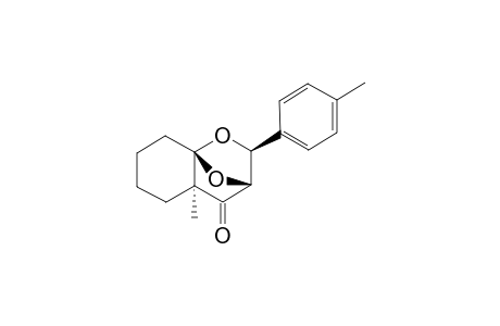 6-METHYL-9-PARA-TOLYL-10,11-DIOXATRICYCLO-[6.2.1.0(1,6)]-UNDECAN-7-ONE