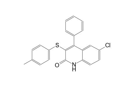 6-chloro-3-[(4-methylphenyl)sulfanyl]-4-phenyl-2(1H)-quinolinone