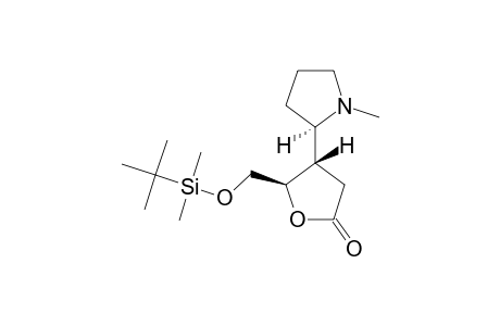 3-(N-METHYLPYRROLIDIN-2'-YL)-4-(TERT.-BUTYLDIMETHYLSILOXY-METHYL)-BUTAN-4-OLIDE