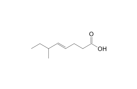 (E)-6-Methyl-4-octenoic acid