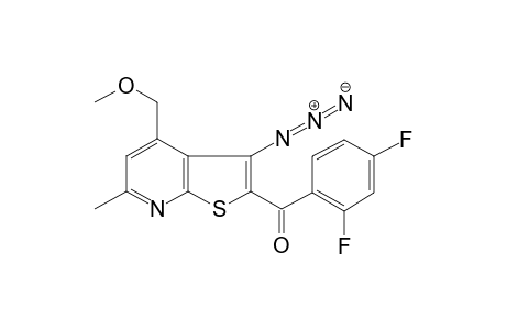 (3-Azido-4-methoxymethyl-6-methyl-thieno[2,3-b]pyridin-2-yl)-(2,4-difluoro-phenyl)-methanone