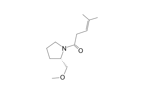 (S)-1-(2-(Methoxymethyl)pyrrolidin-1-yl)-4-methylpent-3-en-1-one