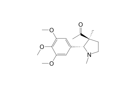 1-[(2R,3S)-1,3-dimethyl-2-(3,4,5-trimethoxyphenyl)-3-pyrrolidinyl]ethanone