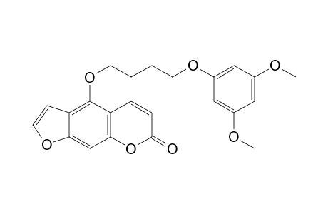 4-(4-[3,5-Dimethoxyphenoxy]butoxy)-7H-furo[3,2-g][1]benzopyran-7-one