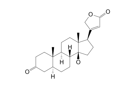 14-Hydroxy-3-oxo-5.alpha.-card-20(22)-enolide, (uzarigenon)