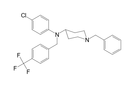 1-Benzyl-N-(4-chlorophenyl)-N-(4-trifluoromethylbenzyl)piperidin-4-amine