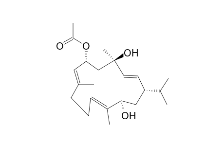 (1S,2E,4R,6R,7E,11E,13R)-6-Acetoxy-2,7,11-cembratriene-4,13-diol