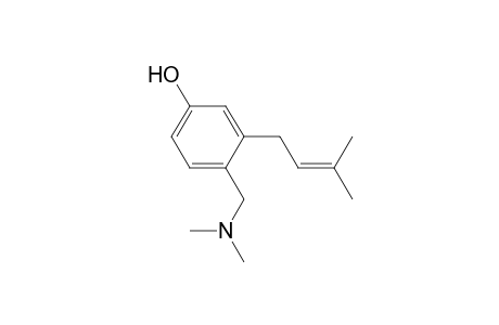 4-[(dimethylamino)methyl]-3-(3-methyl-2-butenyl)phenol