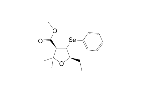 (3S,4S,5R)-5-ethyl-2,2-dimethyl-4-(phenylseleno)-3-oxolanecarboxylic acid methyl ester