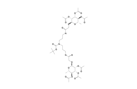 BIS-[3-(2,3,4-TRI-O-ACETYL-6-DEOXY-ALPHA-L-MANNOPYRANOSYL-1-THIO-METHYLCARBONYLAMINO)-PROPYL]-N-TERT.-BUTOXYCARBONYL-AMINE
