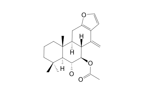 6-ALPHA-HYDROXY-7-BETA-ACETOXY-VOUACAP-14(17)-ENE