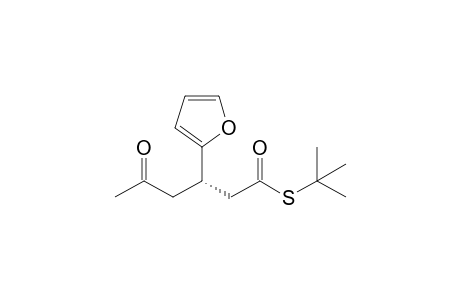 (3S)-3-(2-furanyl)-5-oxohexanethioic acid S-tert-butyl ester