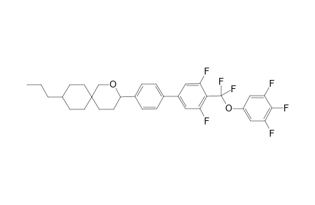 3-[4-[4-[difluoro-(3,4,5-trifluorophenoxy)methyl]-3,5-difluoro-phenyl]phenyl]-9-propyl-2-oxaspiro[5.5]undecane