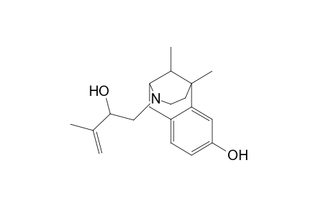 1,2,3,4,5,6-hexahydro-6,11-dimethyl-3-(3-methyl-2-hydroxy-3-butenyl)-2,6-methano-3-benzazocin-8-ol