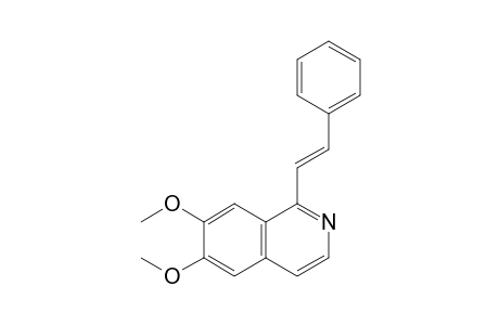 6,7-Dimethoxy-1-(2-phenylethenyl)isoquinoline