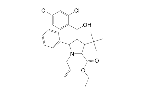 Proline, 4-[(2,4-dichlorophenyl)hydroxymethyl]-3-(1,1-dimethylethyl)-5-phenyl-1-(2-propenyl)-, ethyl ester