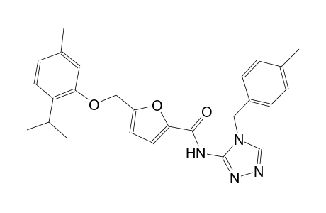 5-[(2-isopropyl-5-methylphenoxy)methyl]-N-[4-(4-methylbenzyl)-4H-1,2,4-triazol-3-yl]-2-furamide