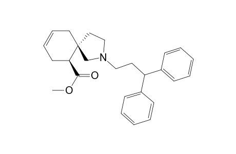 Methyl N-(3',3''-diphenylpropyl)-2-aza-spiro[4,5]dec-8-ne-6-carboxylate