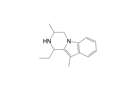 Pyrazino[1,2-a]indole, 1-ethyl-1,2,3,4-tetrahydro-3,10-dimethyl-, cis-