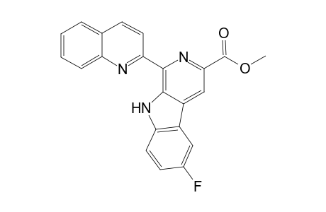 Methyl 6-(quinolin-2-yl)-2-fluoropyridino[4,5-b]indole-8-carboxylate