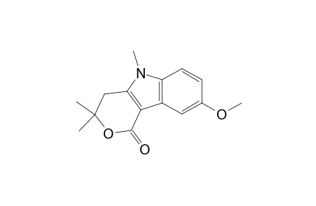 Pyrano[4,3-b]indol-1(3H)-one, 4,5-dihydro-8-methoxy-3,3,5-trimethyl-