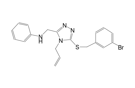 N-({4-allyl-5-[(3-bromobenzyl)sulfanyl]-4H-1,2,4-triazol-3-yl}methyl)aniline