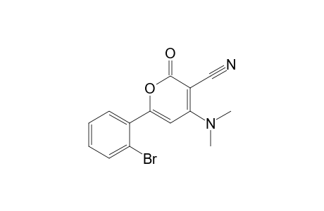 3-Cyano-4-(N,N-dimethylamino)-6-(2'-bromophenyl)-2H-pyran-2-one