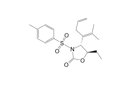 trans-N-p-Toluenesulfonyl-5-ethyl-4-(1-allyl-2,2-dimethylvinyl)-2-oxazolidinone