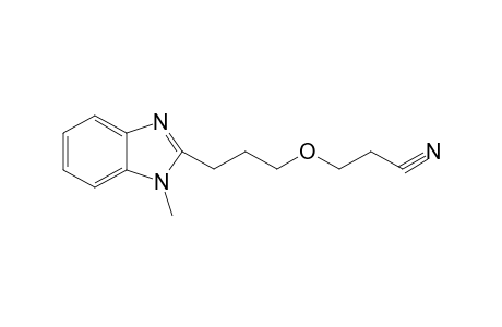 3-[3-(1-methyl-1H-benzimidazol-2-yl)propoxy]propanenitrile