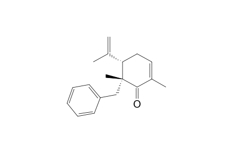 2-Cyclohexen-1-one, 2,6-dimethyl-5-(1-methylethenyl)-6-(phenylmethyl)-, (5S-trans)-