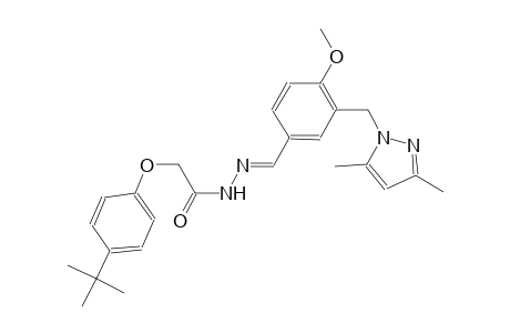 2-(4-tert-butylphenoxy)-N'-((E)-{3-[(3,5-dimethyl-1H-pyrazol-1-yl)methyl]-4-methoxyphenyl}methylidene)acetohydrazide