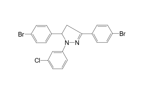 3,5-bis(4-bromophenyl)-1-(3-chlorophenyl)-4,5-dihydro-1H-pyrazole
