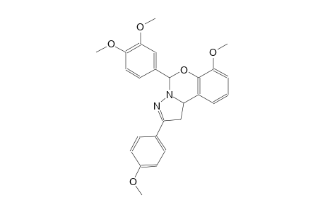 pyrazolo[1,5-c][1,3]benzoxazine, 5-(3,4-dimethoxyphenyl)-1,10b-dihydro-7-methoxy-2-(4-methoxyphenyl)-