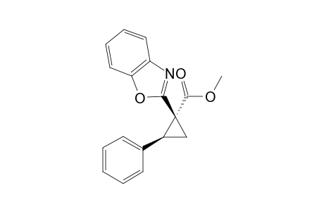 (1R,2S)-1-(1,3-benzoxazol-2-yl)-2-phenyl-1-cyclopropanecarboxylic acid methyl ester