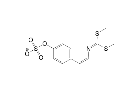 [4-[(Z)-2-[bis(methylsulfanyl)methylideneamino]ethenyl]phenyl] sulfate