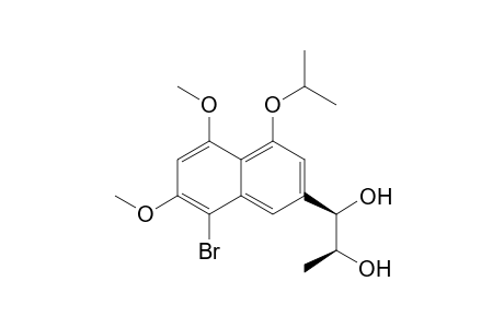 (1R,2S)-1-(8-bromanyl-5,7-dimethoxy-4-propan-2-yloxy-naphthalen-2-yl)propane-1,2-diol