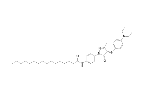 4'-{4-[p-(diethylamino)phenylimino]-3-methyl-5-oxo-2-pyrazolin-1-yl}hexadecananilide