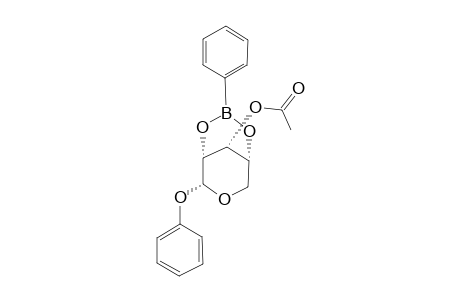PHENYL-3-O-ACETYL-2,4-O-PHENYLBORANE-DIYL-ALPHA-D-RIBOPYRANOSIDE