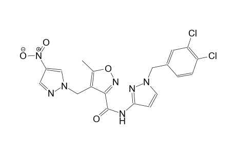 N-[1-(3,4-dichlorobenzyl)-1H-pyrazol-3-yl]-5-methyl-4-[(4-nitro-1H-pyrazol-1-yl)methyl]-3-isoxazolecarboxamide
