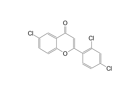 4H-1-benzopyran-4-one, 6-chloro-2-(2,4-dichlorophenyl)-