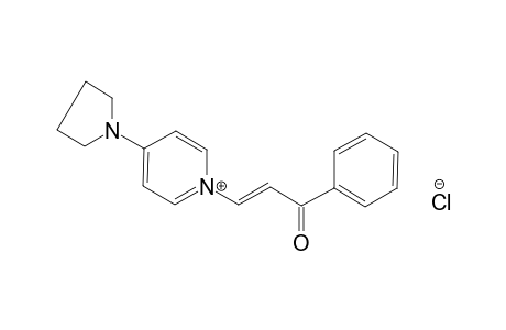 1-(3-oxo-3-phenyl-propenyl)-4-pyrrolidin-1-yl-pyridinium chloride