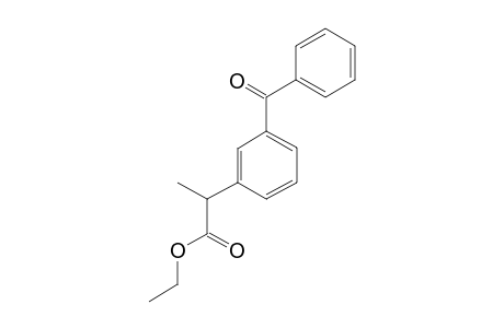 2-(3-benzoylphenyl)propanoic acid ethyl ester