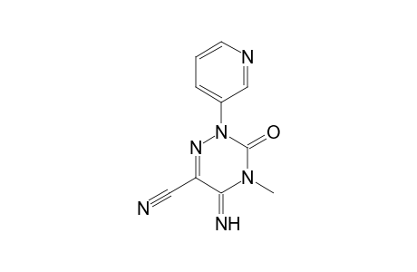 1,2,4-Triazine-6-carbonitrile, 2,3,4,5-tetrahydro-5-imino-4-methyl-3-oxo-2-(3-pyridinyl)-