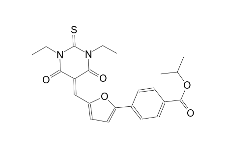 isopropyl 4-{5-[(1,3-diethyl-4,6-dioxo-2-thioxotetrahydro-5(2H)-pyrimidinylidene)methyl]-2-furyl}benzoate