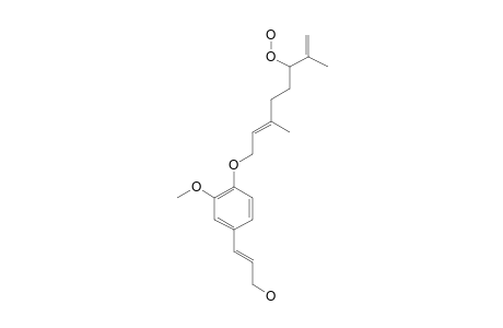 4-O-[6-HYDROPEROXY-7(9)-DEHYDRO-6,7-DIHYDROGERANYL]-CONIFERYL-ALCOHOL