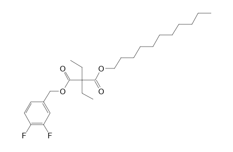 Diethylmalonic acid, 3,4-difluorobenzyl undecyl ester