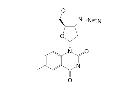 6-METHYL-1-(3-AZIDO-2,3-DIDEOXY-ALPHA-D-ERYTHRO-PENTANOFURANOSYL)-2,4-QUINAZOLINEDIONE