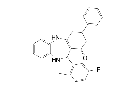 11-(2,5-Difluorophenyl)-3-phenyl-2,3,4,5,10,11-hexahydro-1H-dibenzo[b,e][1,4]diazepin-1-one